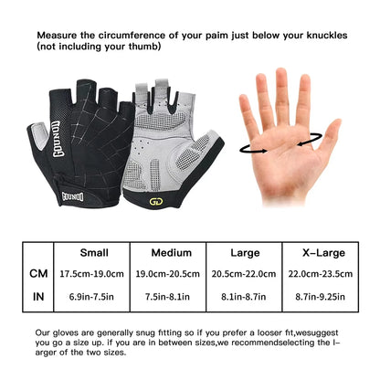 1Pair Gym Workout Gloves, Fingerless Gloves for Weightlifting,Lightweight Breathable Fitness Gloves,Sports Gloves for Training