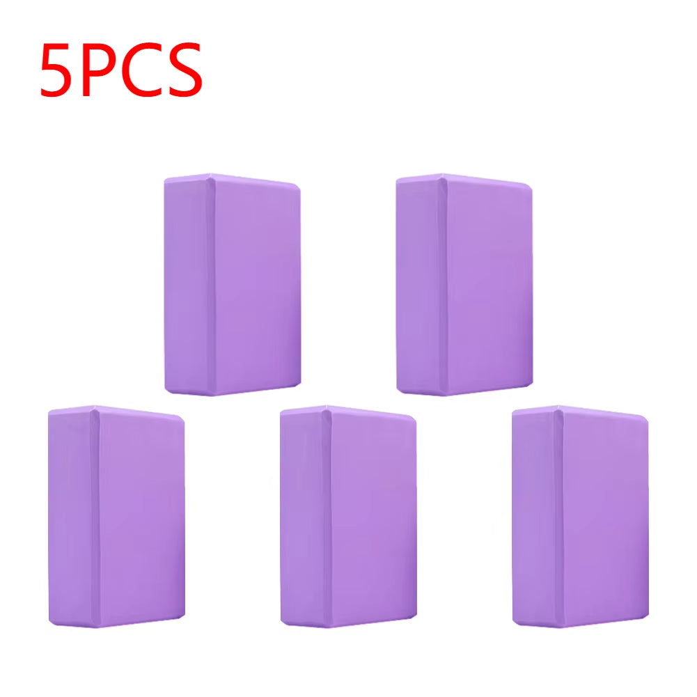 EVA Yoga Block Solid Color Yoga Balance Bricks Moisture-Proof High Density Yoga Blocks Body Shaping Yoga Blocks for Yoga Pilates