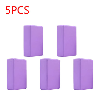 EVA Yoga Block Solid Color Yoga Balance Bricks Moisture-Proof High Density Yoga Blocks Body Shaping Yoga Blocks for Yoga Pilates