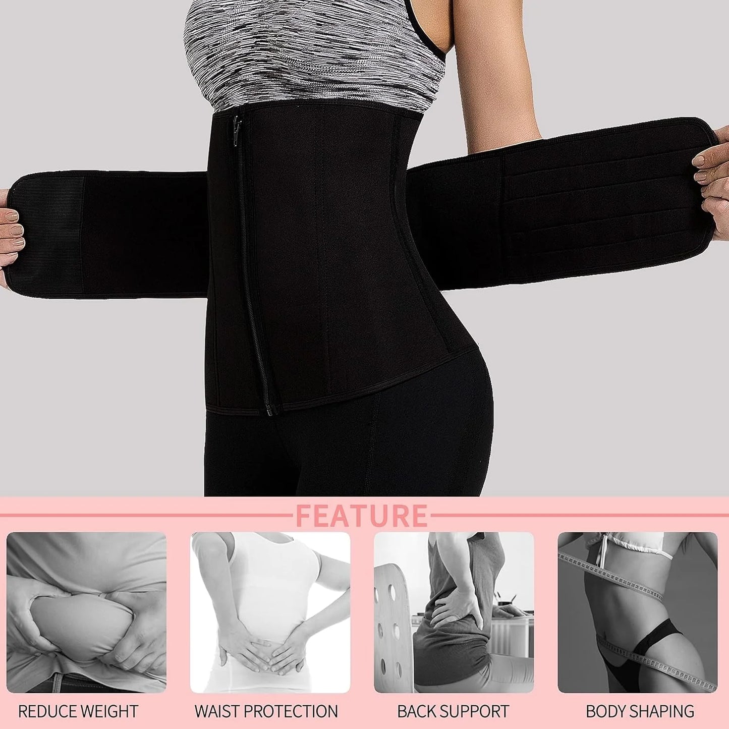 Neoprene Workout Belt for Women - Fitness | PREMA TIME