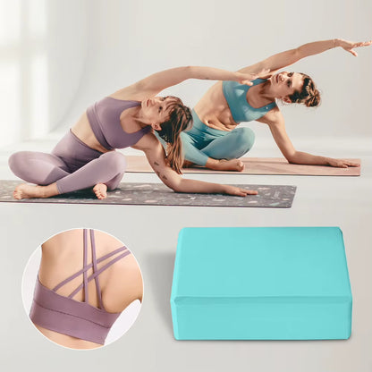 EVA Yoga Block Solid Color Yoga Balance Bricks Moisture-Proof High Density Yoga Blocks Body Shaping Yoga Blocks for Yoga Pilates