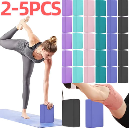 EVA Yoga Block Solid Color Yoga Balance Bricks Moisture-Proof High Density Yoga Blocks Body Shaping Yoga Blocks for Yoga Pilates