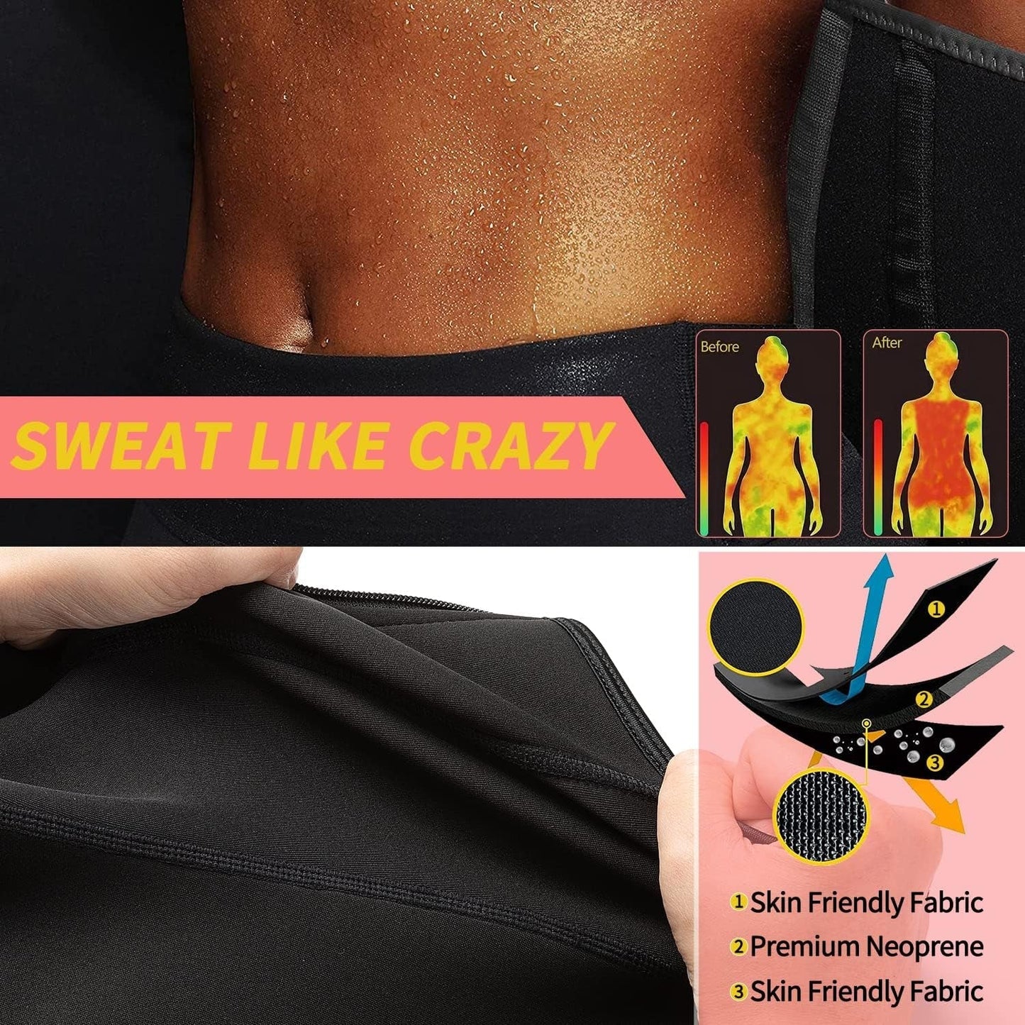 Neoprene Workout Belt for Women - Fitness | PREMA TIME