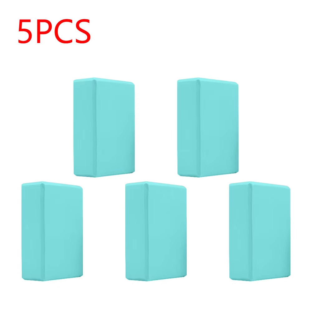 EVA Yoga Block Solid Color Yoga Balance Bricks Moisture-Proof High Density Yoga Blocks Body Shaping Yoga Blocks for Yoga Pilates