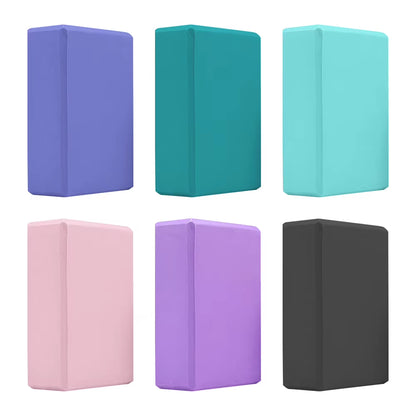 EVA Yoga Block Solid Color Yoga Balance Bricks Moisture-Proof High Density Yoga Blocks Body Shaping Yoga Blocks for Yoga Pilates