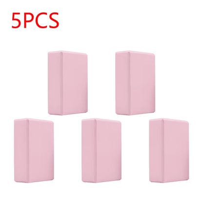 EVA Yoga Block Solid Color Yoga Balance Bricks Moisture-Proof High Density Yoga Blocks Body Shaping Yoga Blocks for Yoga Pilates